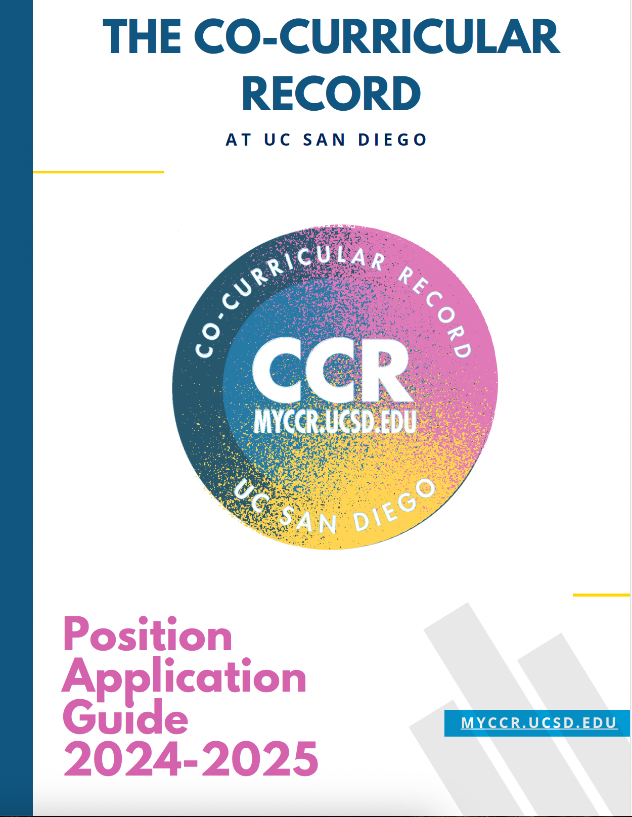 CCR Position Application Guide